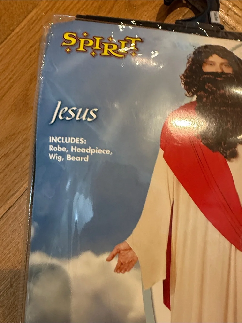 Spirit Adult Jesus Costume in Cream with Red Sash - Picture 3 of 6